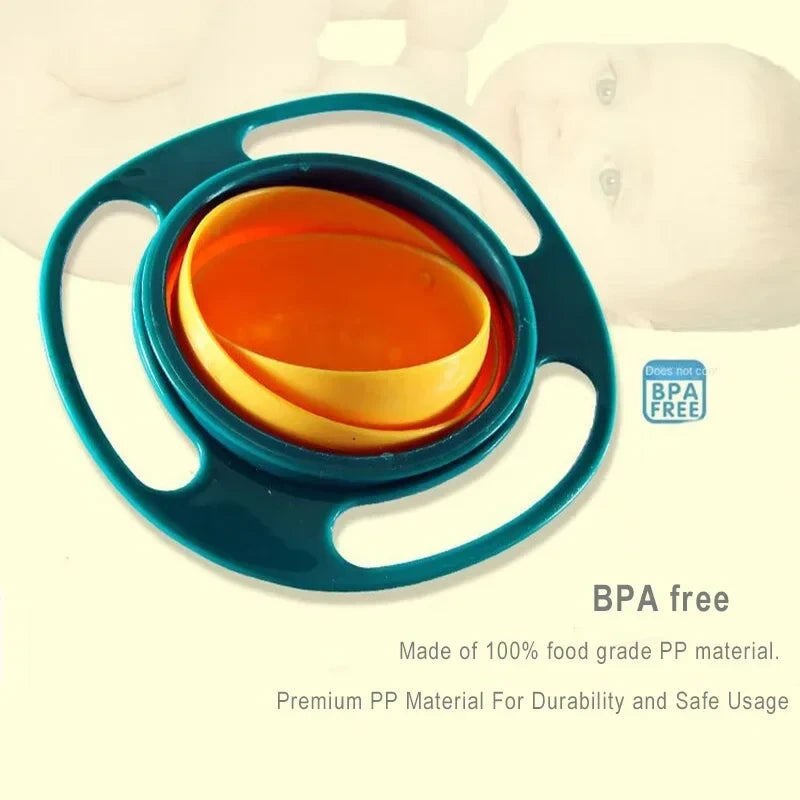 Spill Proof Gyro Feeding Bowl