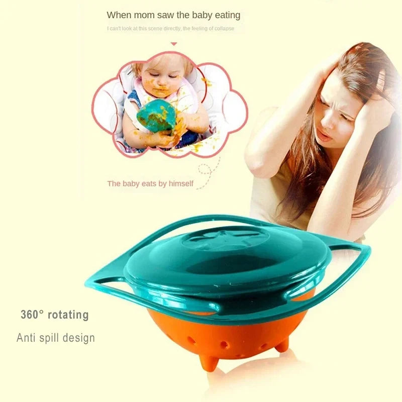Spill Proof Gyro Feeding Bowl